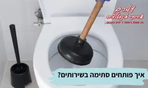 איך פותחים סתימה בשירותים
