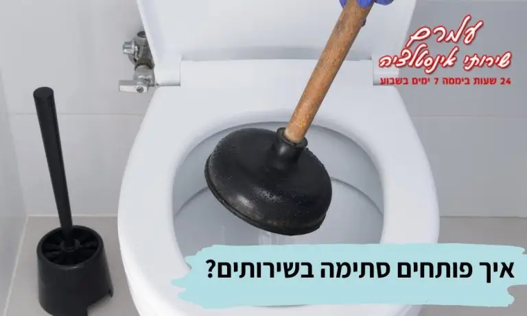 איך פותחים סתימה בשירותים